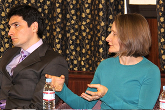 Dr Darren Hughes (left), Dr Sophie Laurie (right)